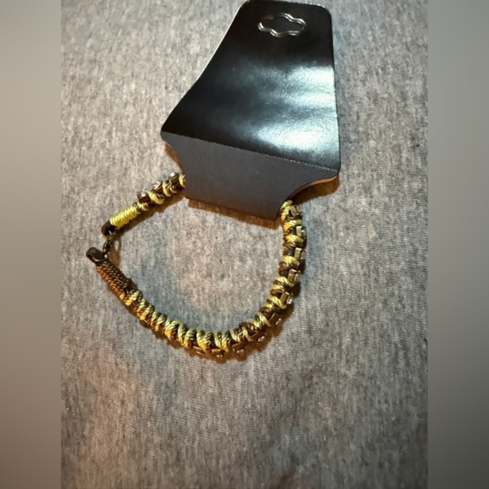 Stylish Black and Gold Men's Bracelet
